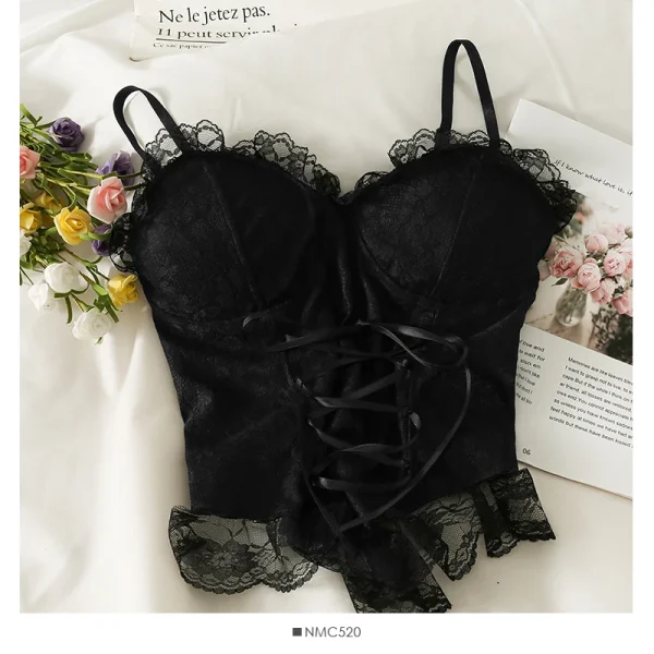 Eco Lace Corset Crop: Sustainable Style