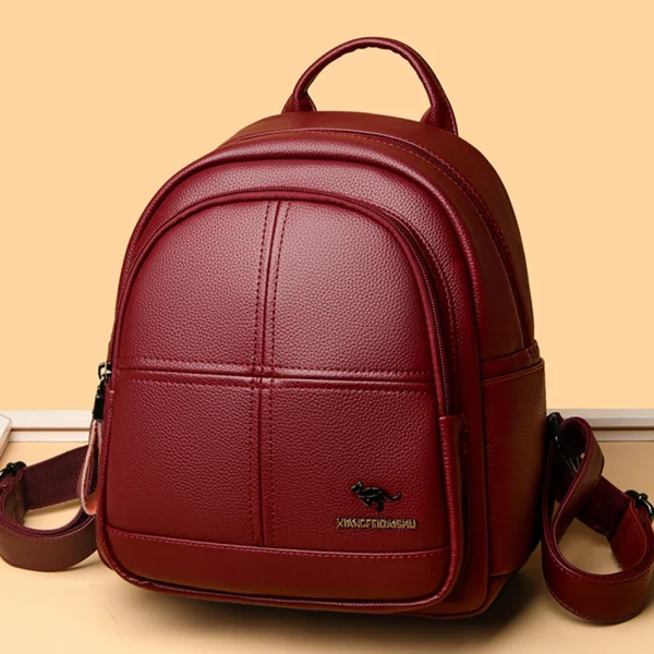 Luxury Leather Travel Backpack: Eco Chic