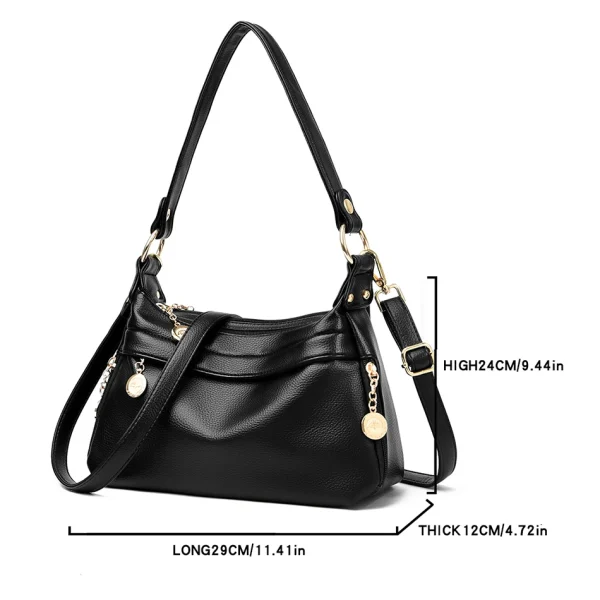 Premium Quality latest Chic Eco Solid Color PU Shoulder Bag