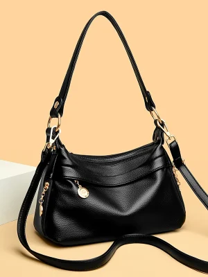 Premium Quality latest Chic Eco Solid Color PU Shoulder Bag