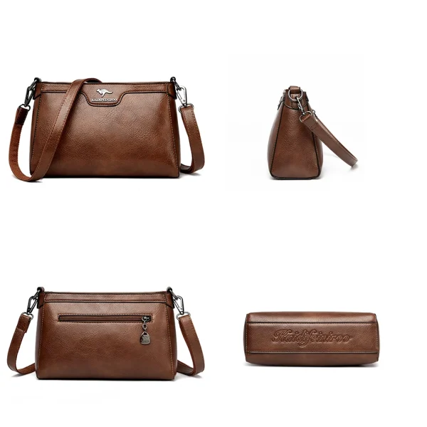 Eco-Friendly PU Leather Handbag: Retro Luxury