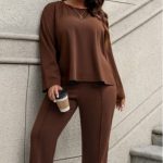 Office Artistic Solid Color V-Neck Shirt for Plus Size Women