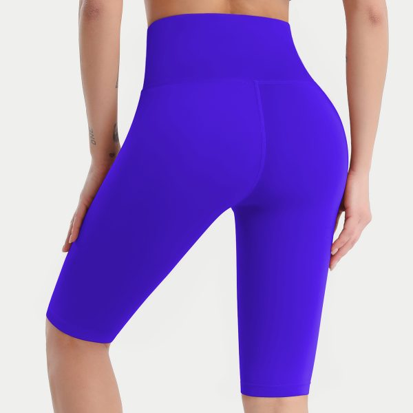 High Waist Yoga Pants: Double-Sided Brushed Nylon Shorts