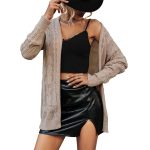 Chic Twist Detail Sweater Cardigan: Cozy Style for Women