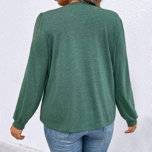 Plus Size Fashionable Stylish Long Sleeve Bottoming Shirt