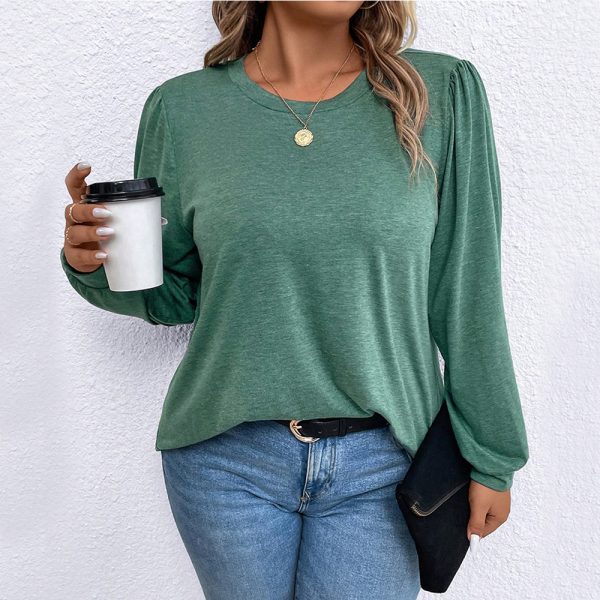 Plus Size Fashionable Stylish Long Sleeve Bottoming Shirt