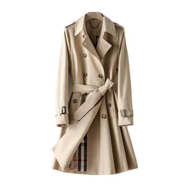 Elegant British Spring Autumn Trench Coat