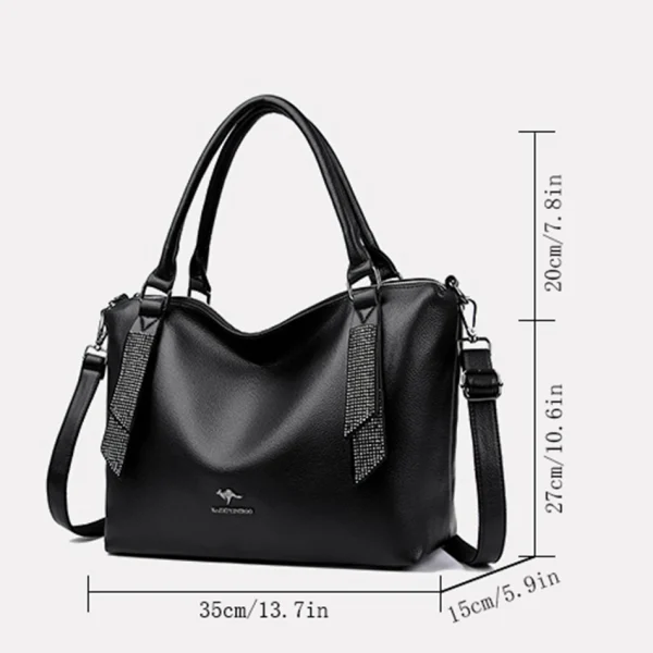 High Quality Eco Chic Leather Bag: Female Crossbody