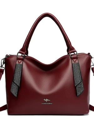 High Quality Eco Chic Leather Bag: Female Crossbody