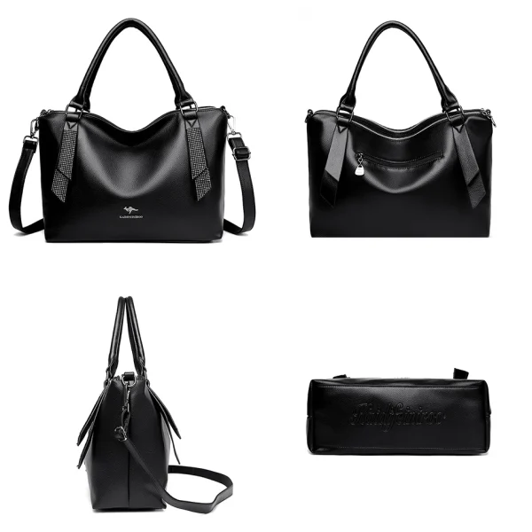 High Quality Eco Chic Leather Bag: Female Crossbody