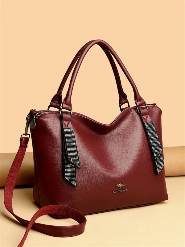 High Quality Eco Chic Leather Bag: Female Crossbody