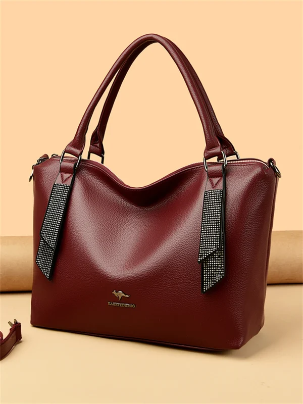 High Quality Eco Chic Leather Bag: Female Crossbody