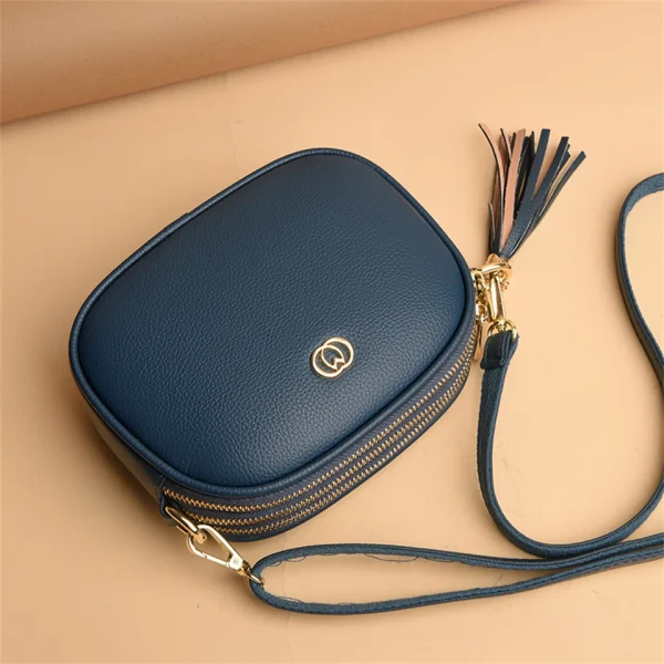 Chic Eco Leather Crossbody Bag - Vintage Style