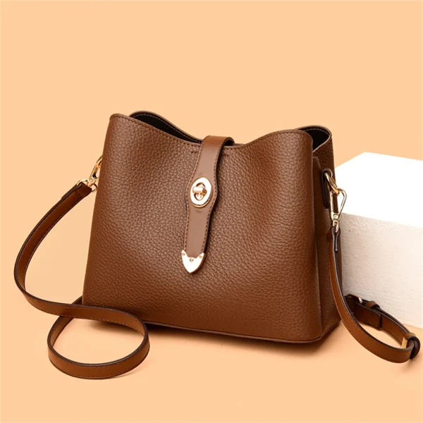 High Quality Leather Eco Chic 3-Layer Bag