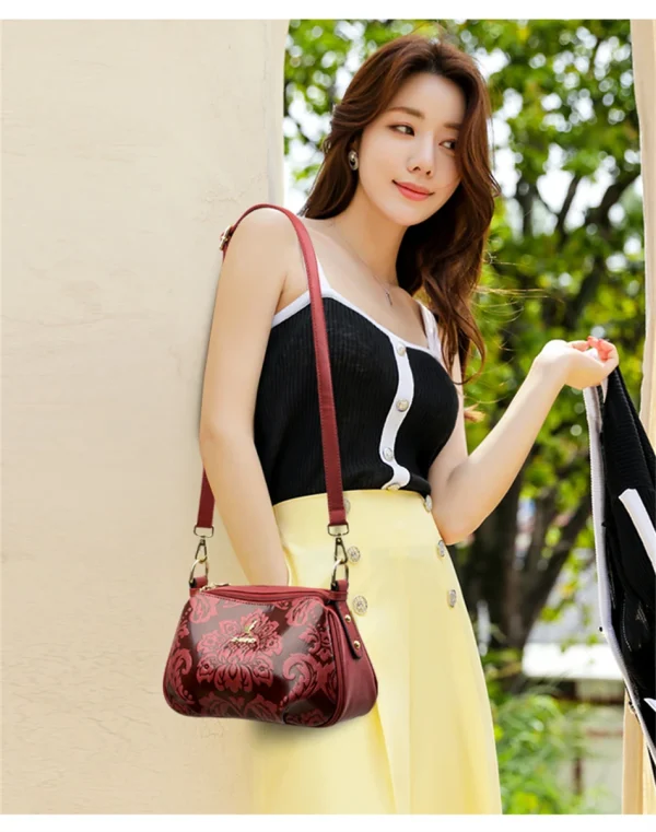 Trendy Printed Printed Eco Leather Crossbody Bag