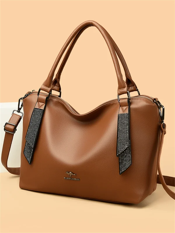 High Quality Eco Chic Leather Bag: Female Crossbody