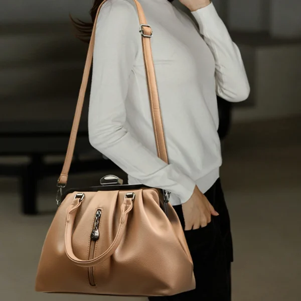 High Quality Simple Eco Crossbody Bag: Solid Color"