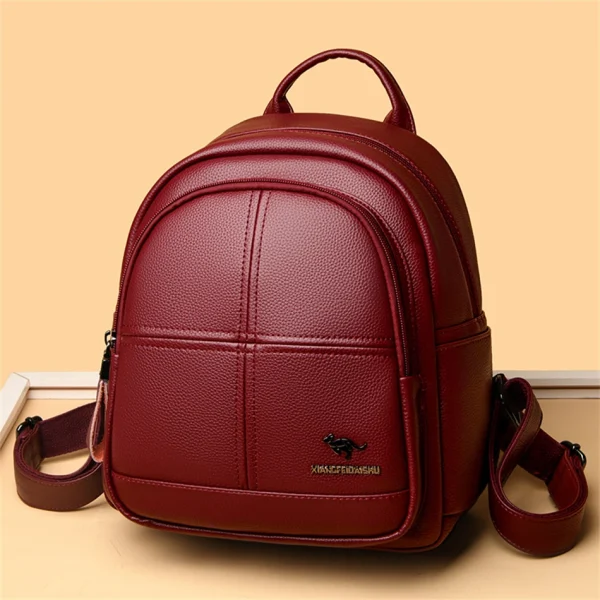 Luxury Leather Travel Backpack: Eco Chic