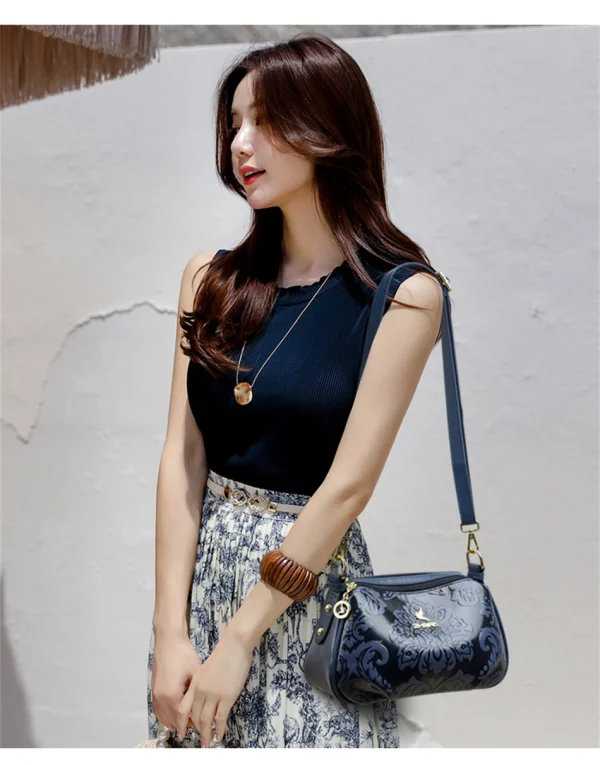 Trendy Printed Printed Eco Leather Crossbody Bag