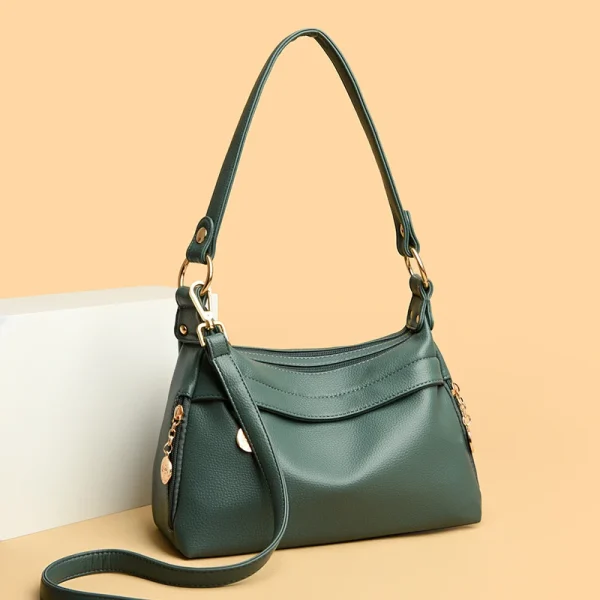 Premium Quality latest Chic Eco Solid Color PU Shoulder Bag