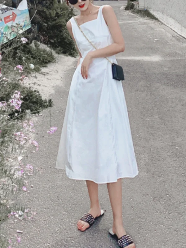 French style Eco-Chic Sleeveless Dress