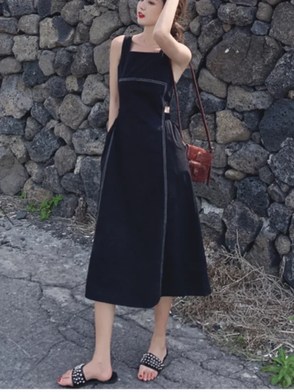 French style Eco-Chic Sleeveless Dress