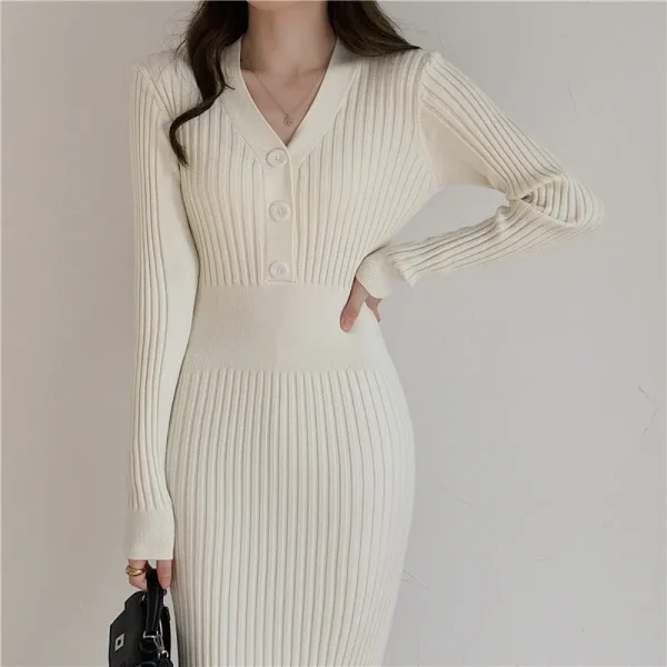 vintage Knit Sweater Dress: Eco Chic