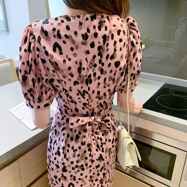 Vintage Leopard Midi: Eco Chic Bodycon