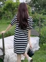 Striped Eco Maxi: Polo Party Dress