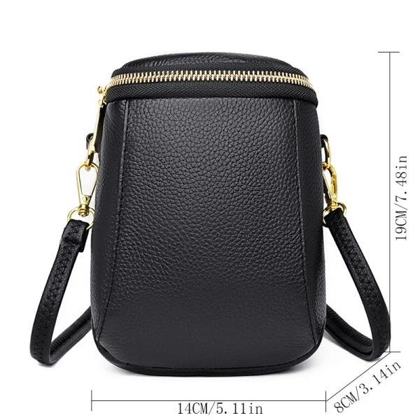 Large Capacity Ethical Leather Crossbody Bag