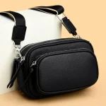 100% cowhide Zipper Handbag