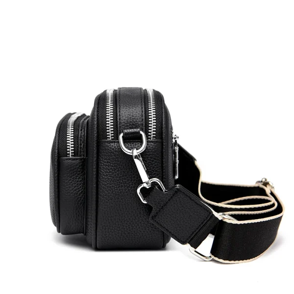 100% cowhide Zipper Handbag