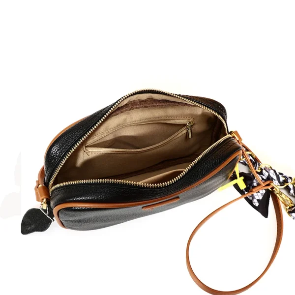 100% cowhide Crossbody Phone Shoulder Bag