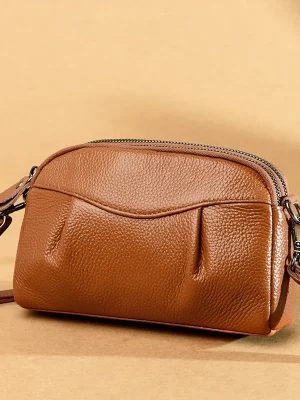 100% cowhide Luxury Genuine Leather Handbag