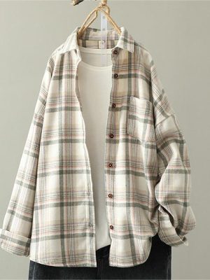 Woolen Plaid Shirt Outfit Ideas