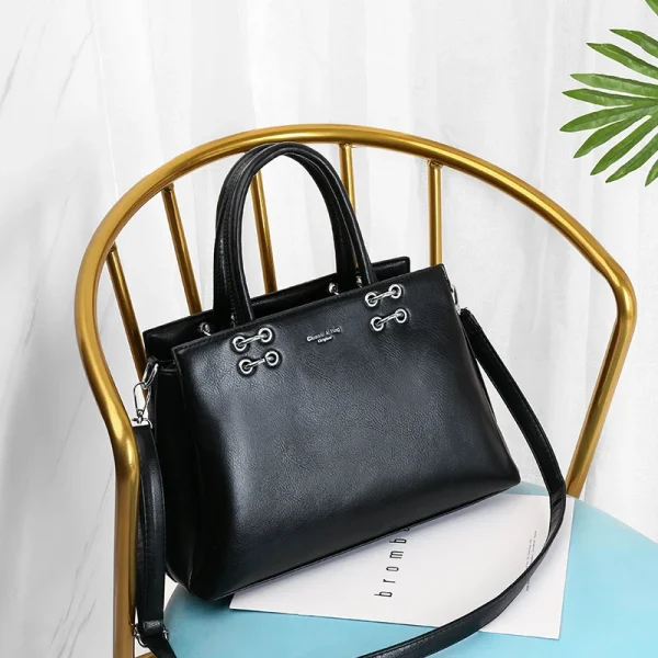 Luxury Top-Handle High Quality Pu Leather Shoulder Bag