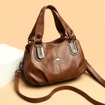 3 Layers Large Capacity High Quality Designer Soft Leather Handbag