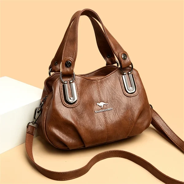 3 Layers Large Capacity High Quality Designer Soft Leather Handbag