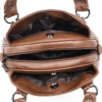 3 Layers Large Capacity High Quality Designer Soft Leather Handbag