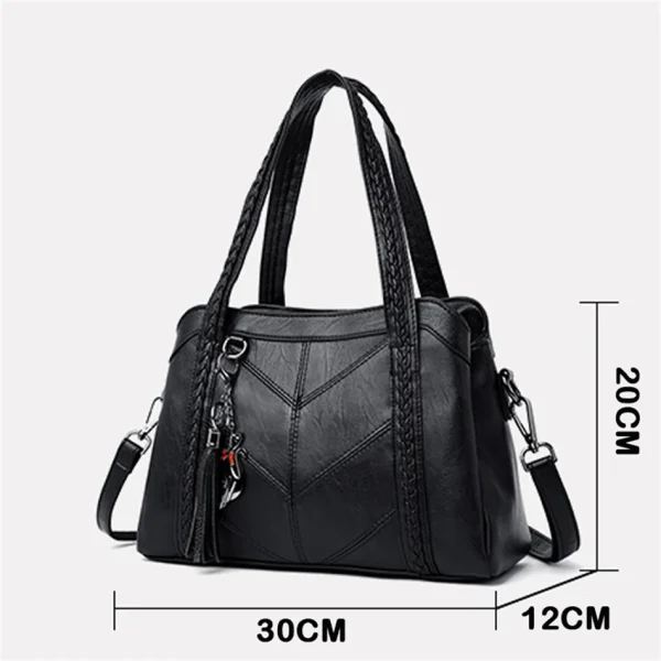 3 Layers Sac A Main High Quality Leather Luxury Handbag