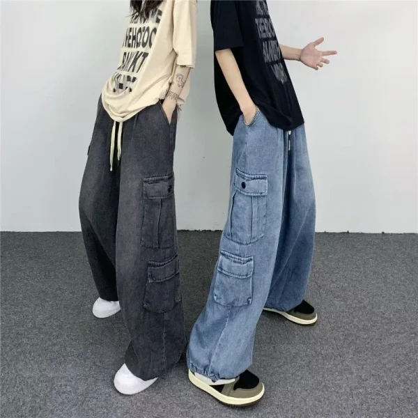 American Pocket Hip Hop Street Cargo Casual Pants