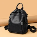 Vintage High Quality Leather Large Capacity Backpack