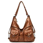 Designer 3 In 1 Vintage Leather Rucksack Backpack