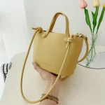 Korean Style Designer cowhide Leather Shoulder Crossbody Bag