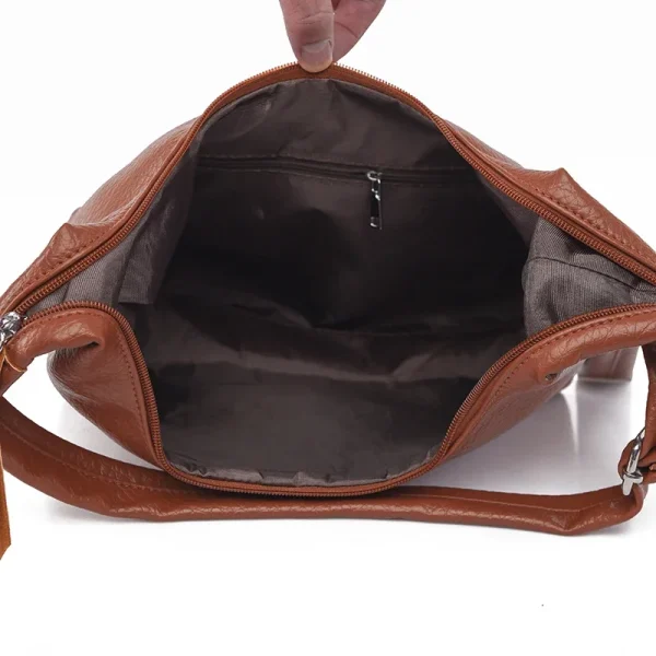 Large Capacity Leather PU Crossbody Handbag