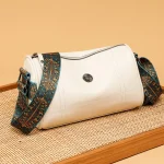 Oil wax skin Pattern Small PU Leather Crossbody Bag