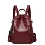 Vintage High Quality Leather Large Capacity Backpack