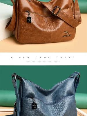 Luxury Designer Eco Chic Leather Crossbody Bag