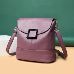 Soft Leather Luxury Designer Solid Shoulder Crossbody Bags