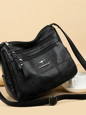 Luxurious Designer Pu Leather Soft Crossbody Bag